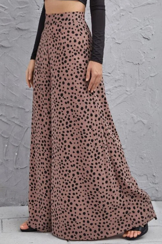 NiloBerry Animal printed high waist, bell bottom trousers